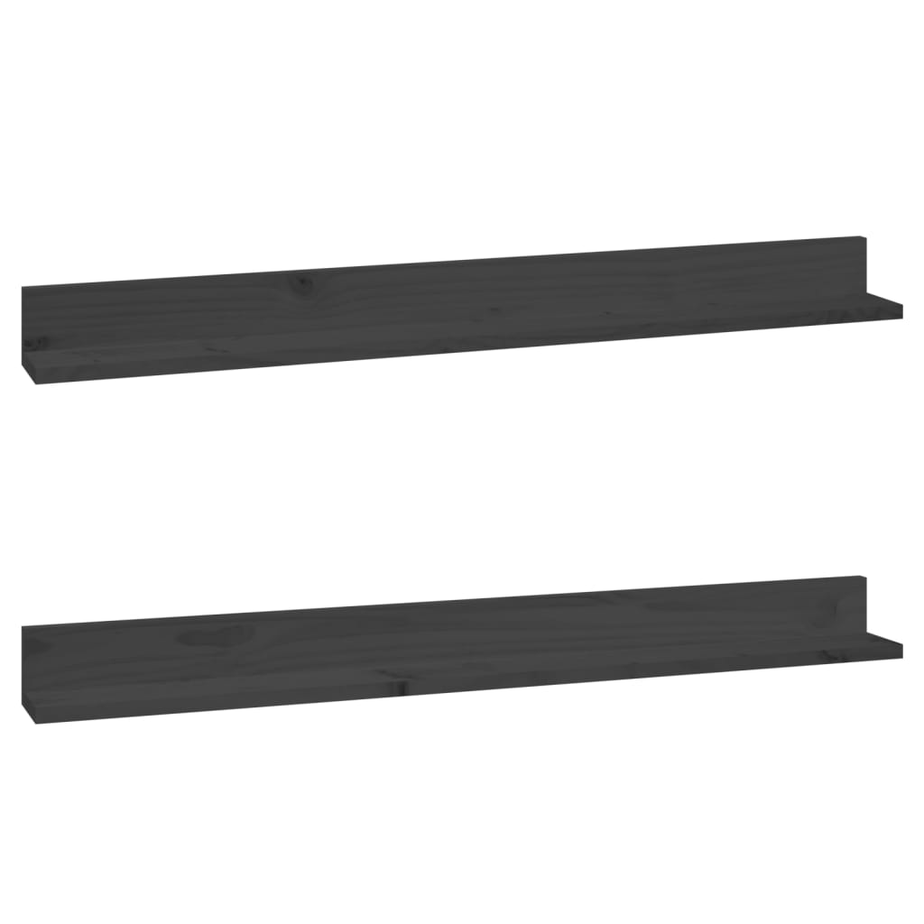 Wandregale 2 Stk. 50x11x9 cm Massivholz Kiefer