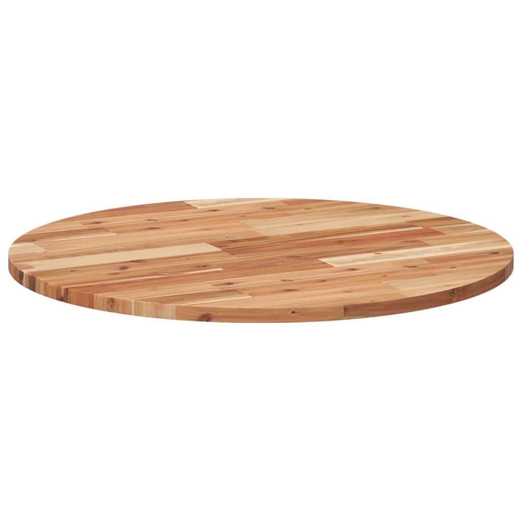 Tischplatte Rund Ø40x2 cm Massivholz Akazie