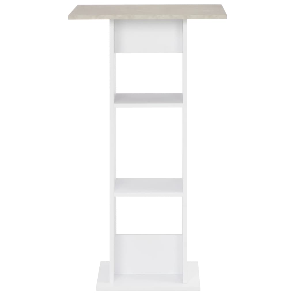Bartisch Weiß 60x60x110 cm