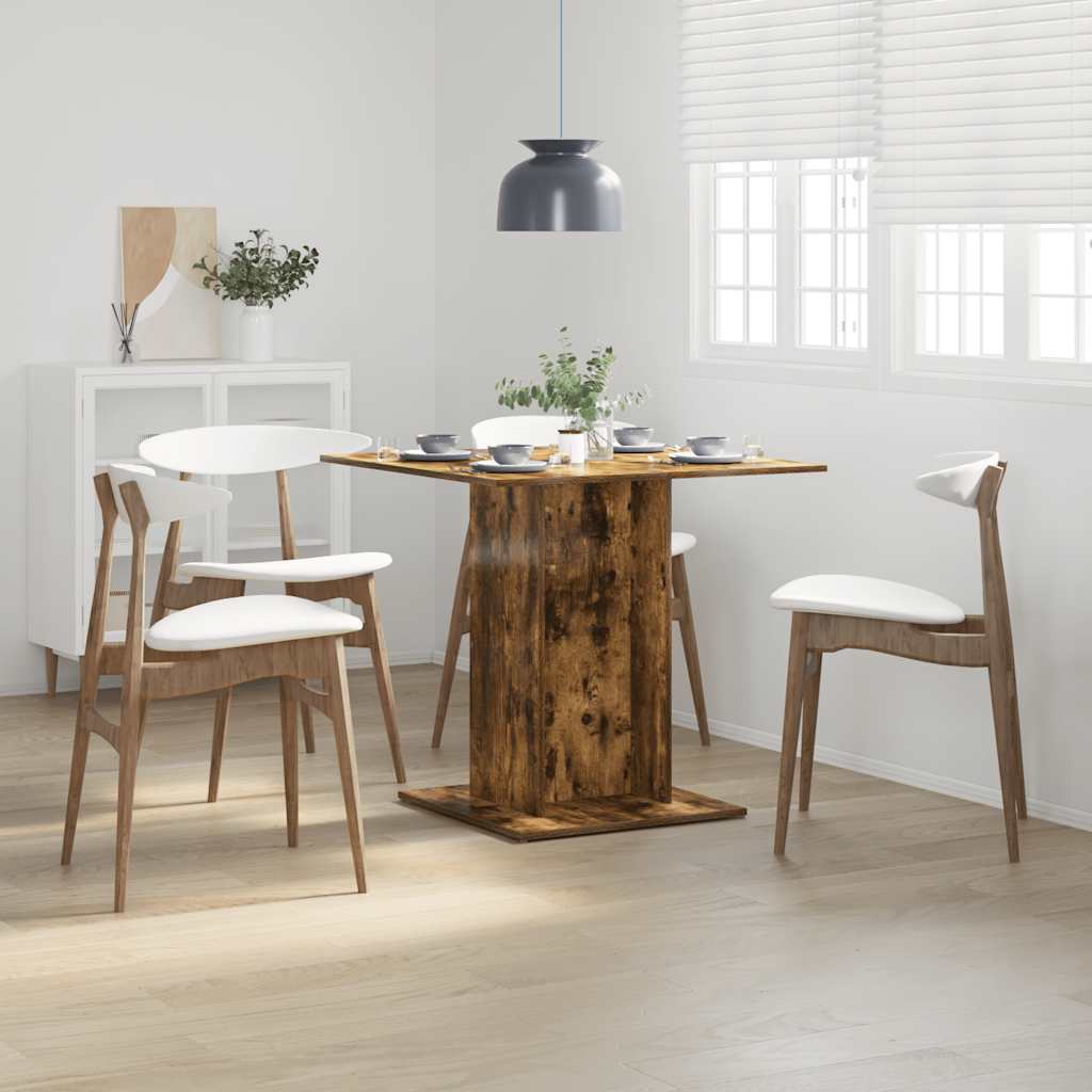 Esstisch Weiß 80x80x75 cm Holzwerkstoff
