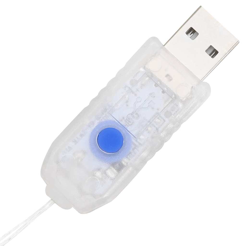 Kranz mit 60 LEDs Warmweiß 76 x 76 x 8,5 cm Acryl