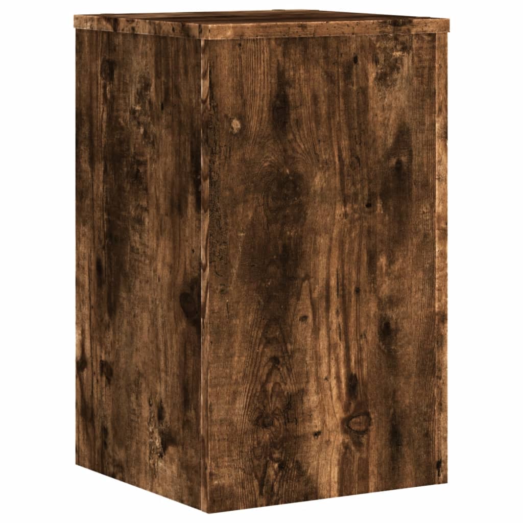 Pflanzenständer 2 Stk. Weiß 33x33x100 cm Holzwerkstoff
