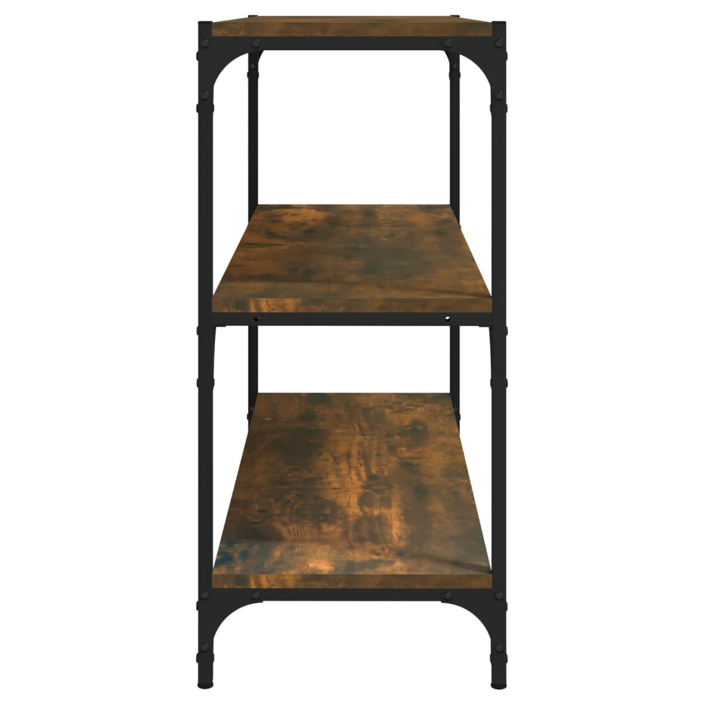 Bücherregal Schwarz 40x33x70,5 cm Holzwerkstoff und Stahl