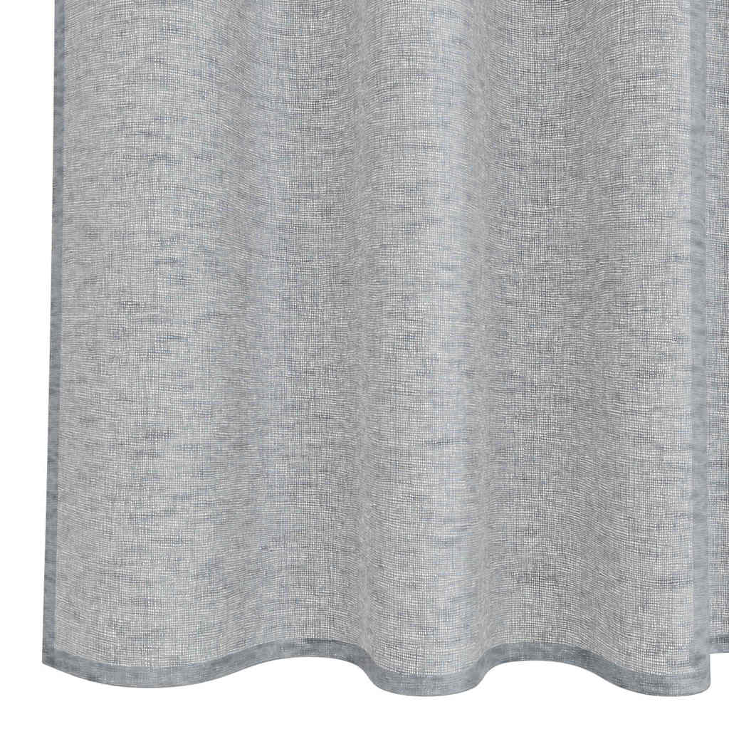 Voile-Vorhang mit Vorhängen 2 pcs Weiß 140 x 140 cm Polyester