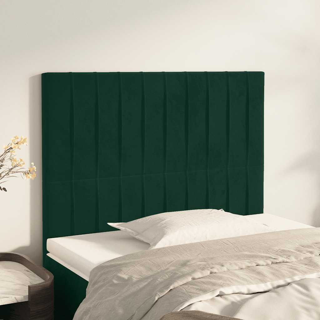 Kopfteil Hellgrau 80x5x118/128 cm Samt