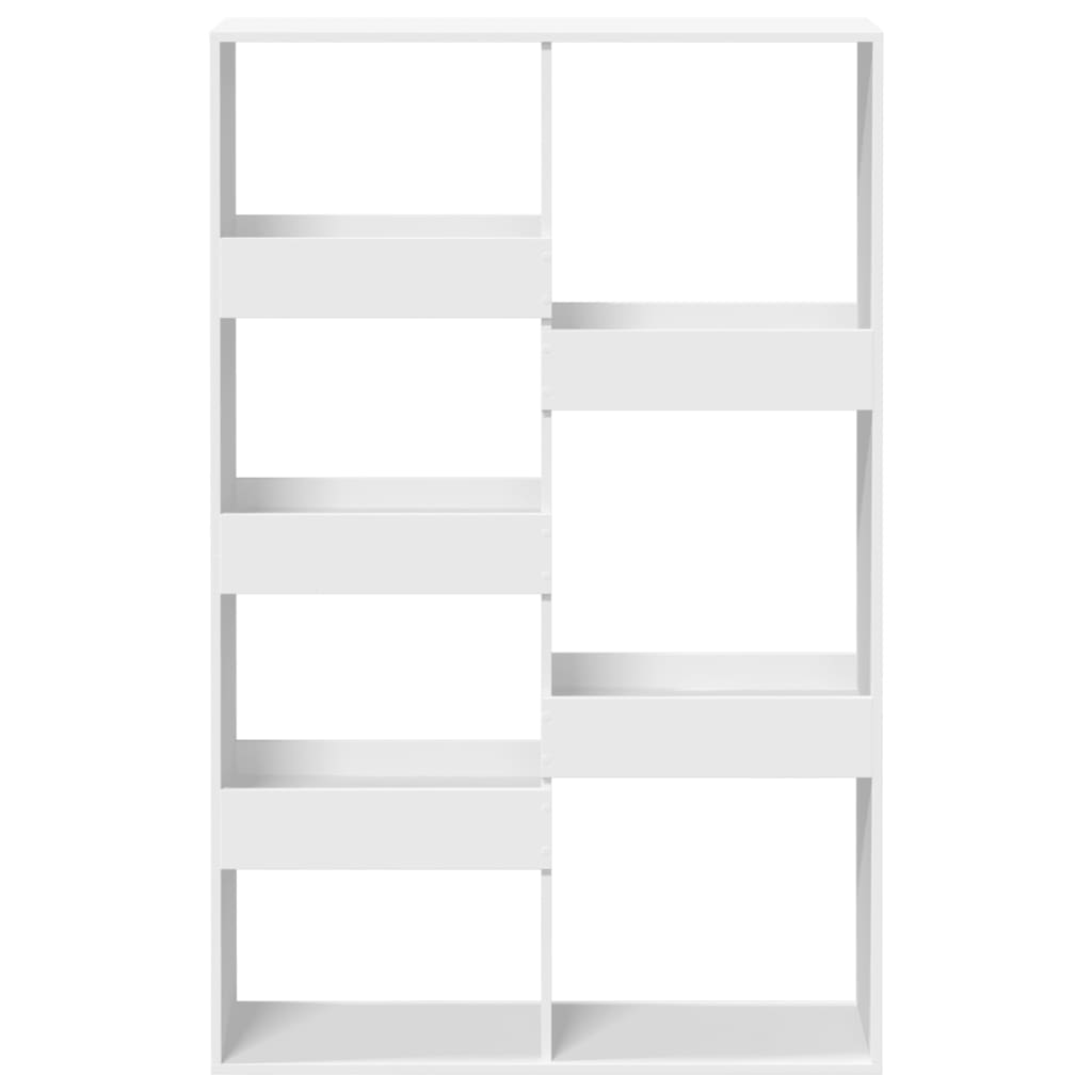 Bücherregal Weiß 100x33x135 cm Holzwerkstoff