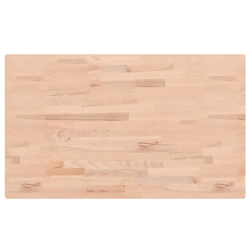 Tischplatte 80x40x1,5 cm Rechteckig Massivholz Buche