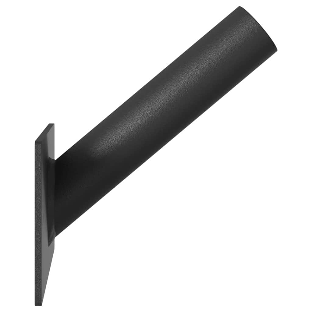 Fahnen Pole Holde Schwarz 10,5 x 7,5 x 0,25 cm Stahl
