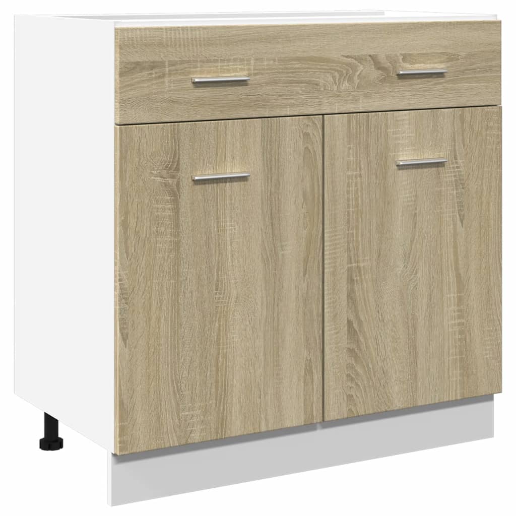 Unterschrank Lyon Weiß 60x46x81,5 cm Holzwerkstoff