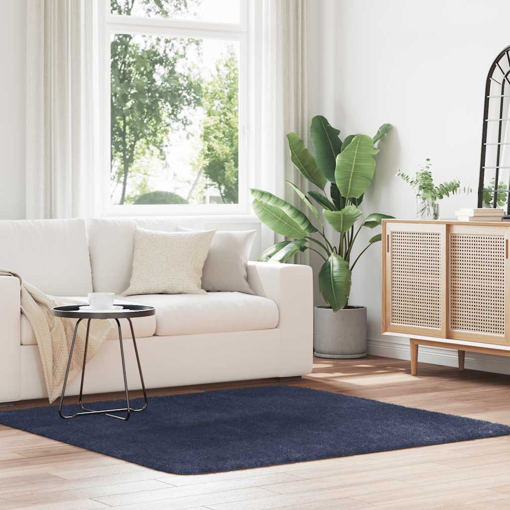 Teppich Shaggy Hochflor NAVARRA Beige 60x100 cm Polyester