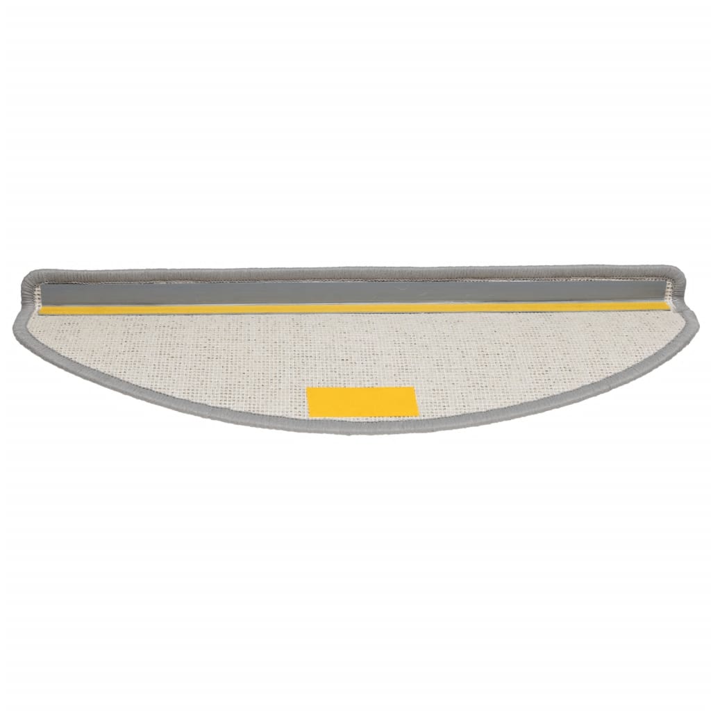 Stufenmatten 15 Stk. 56x17x3 cm Grau Halbrund