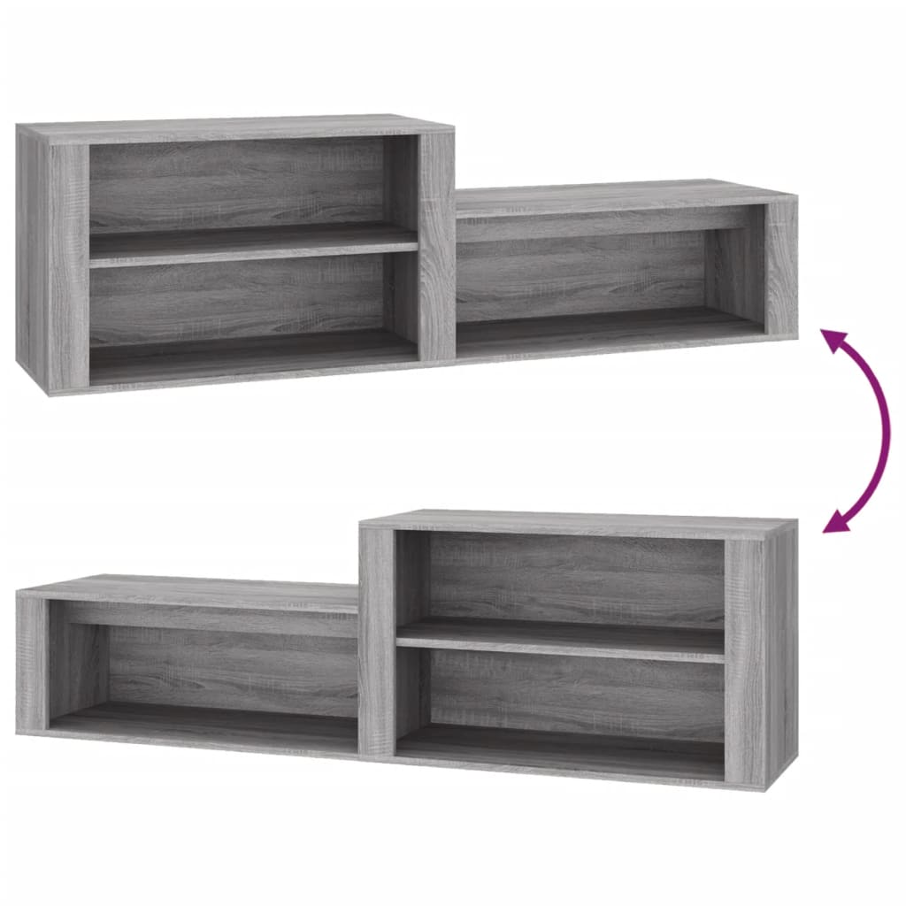 Schuhschrank Weiß 150x35x45 cm Holzwerkstoff