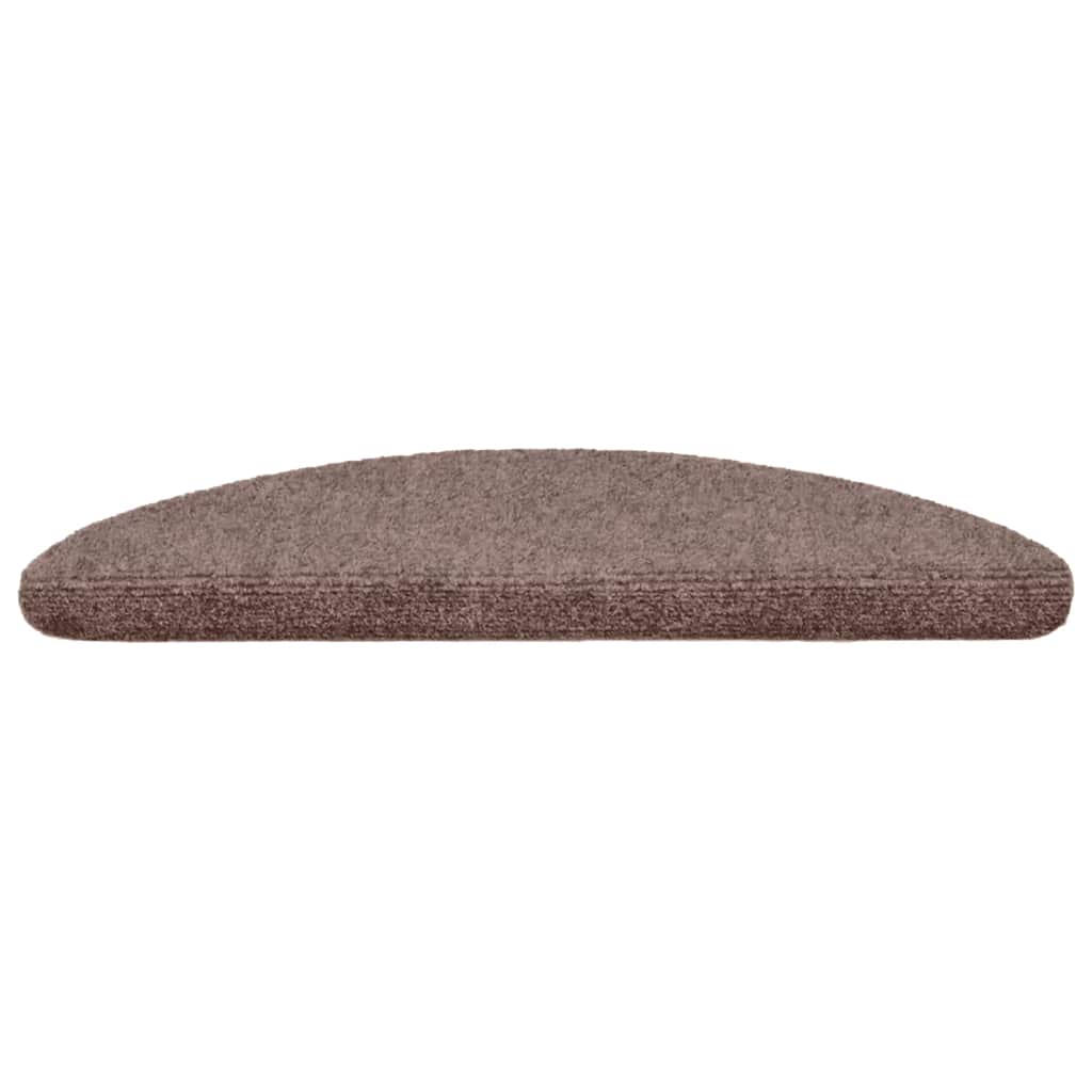 Stufenmatten Selbstklebend 15 Stk. 56x17x3 cm Hellbraun Halbrund