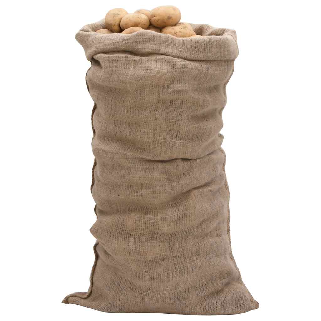 Jutesäcke 5 Stück 60 x 105 cm 100 % Jute 220 g/m²