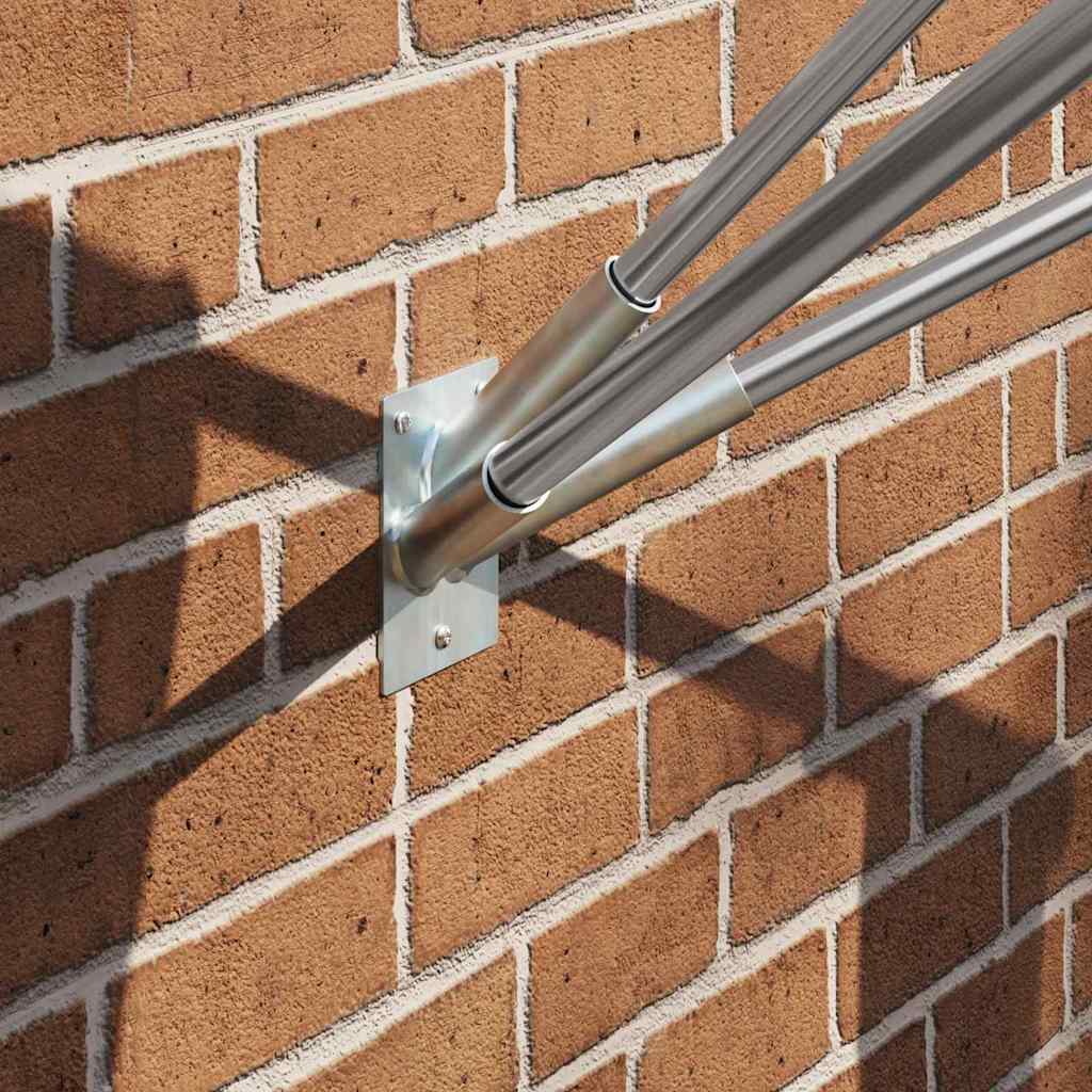 Fahnen Pole Holde Schwarz 10,5 x 7,5 x 0,25 cm Stahl