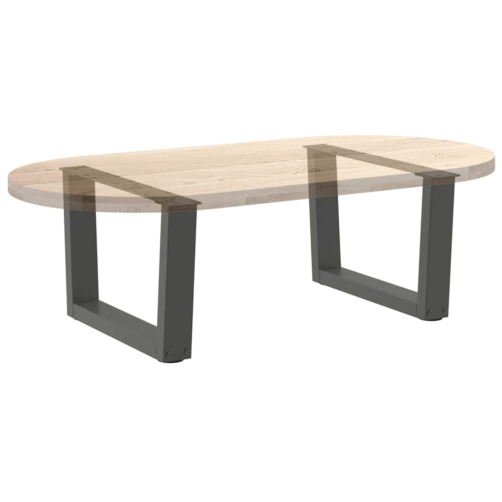 Couchtischbeine V-Form 2 Stück Schwarz 30x(30-31,3) cm Stahl