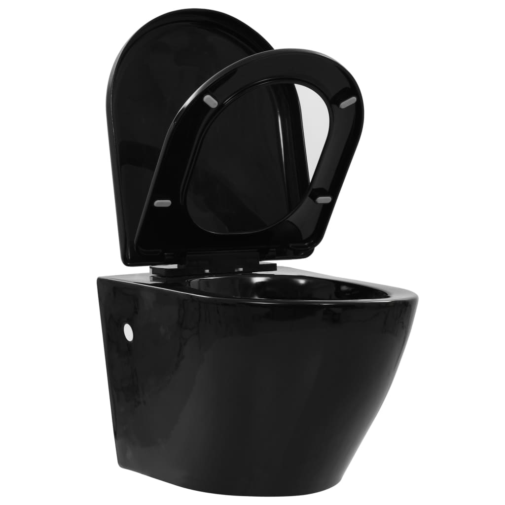 Wand-WC ohne Spülrand Keramik Weiß