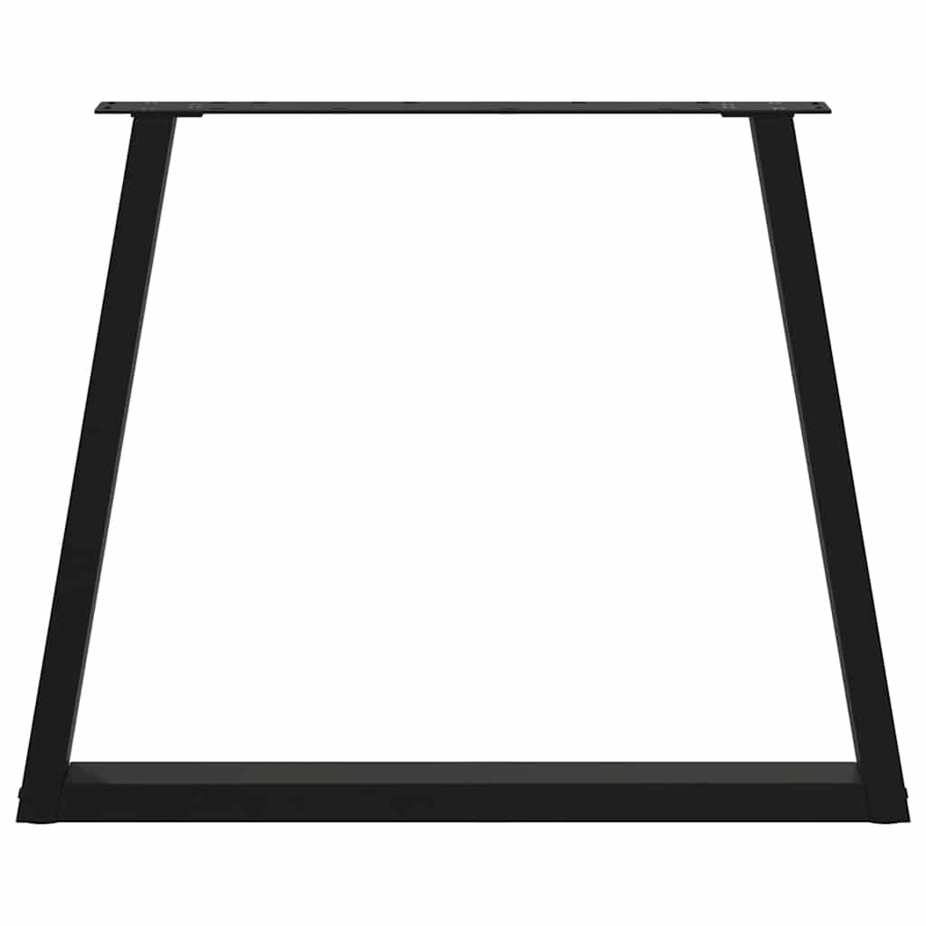 Couchtischbeine V-Form 2 Stück Schwarz 30x(30-31,3) cm Stahl