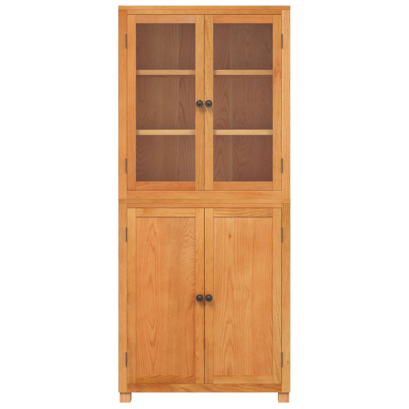 Aufbewahrungsmöbel-Set mit Regal 2 Stk. Natur 80 x 35 x 185 cm