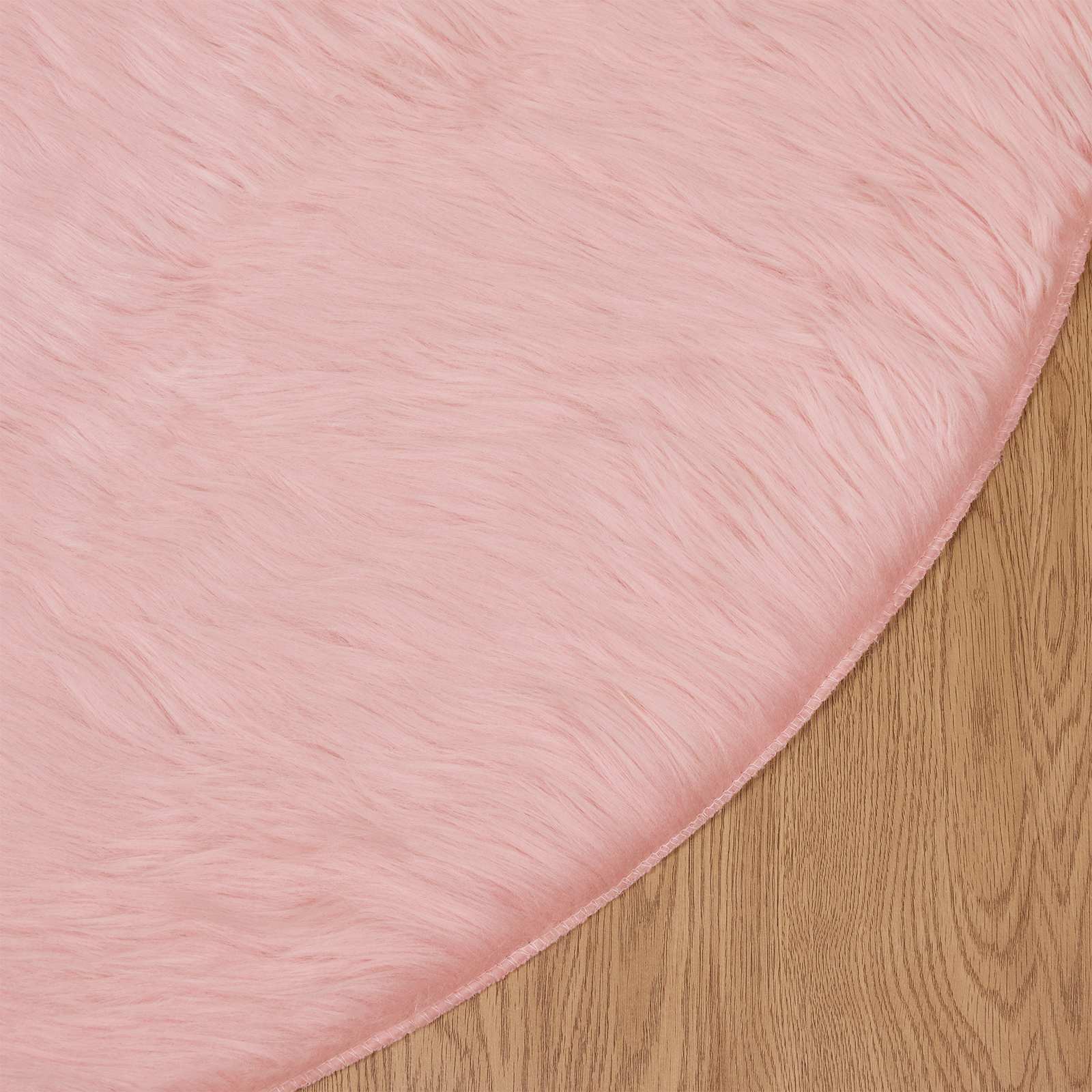 Teppich aus Kunstschaffell TAFALLA Weiß 60 x 110 cm Polyester