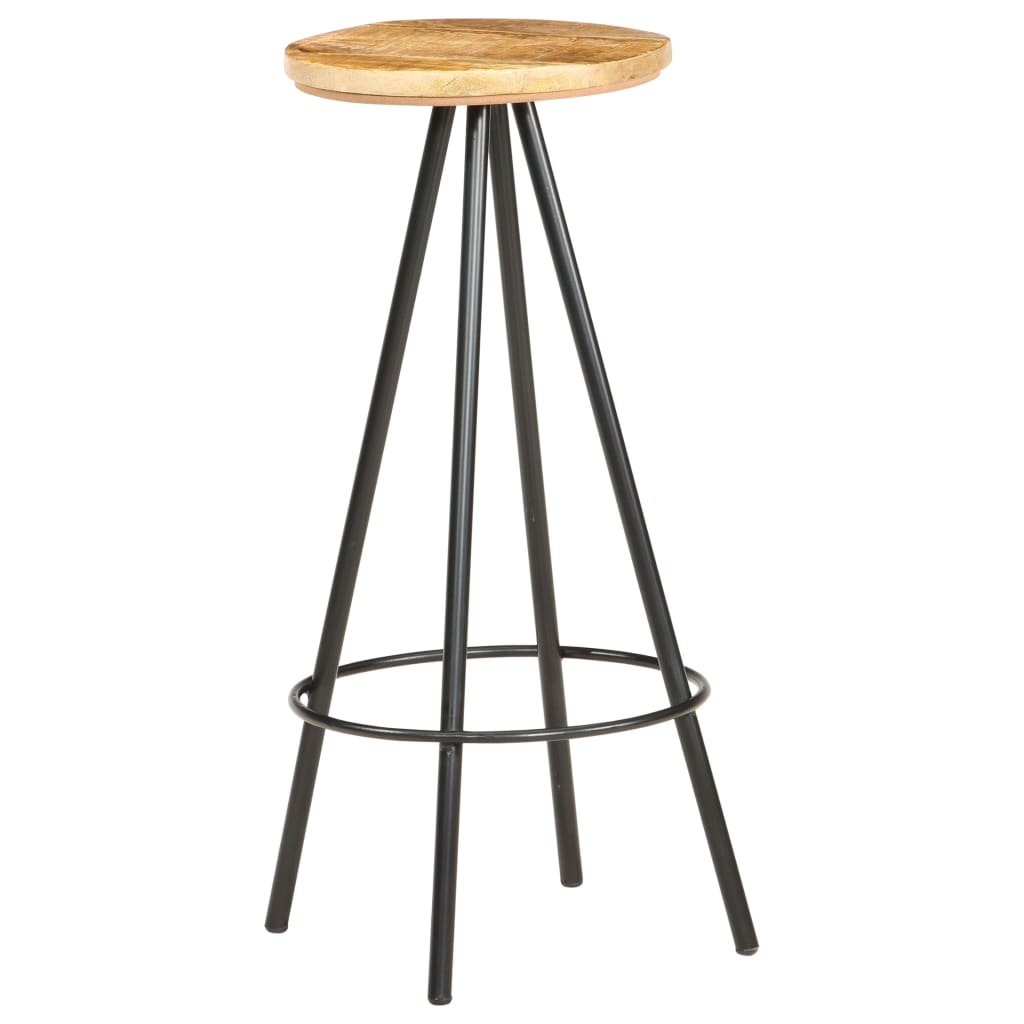 Barhocker 2 Stk. Massives Altholz