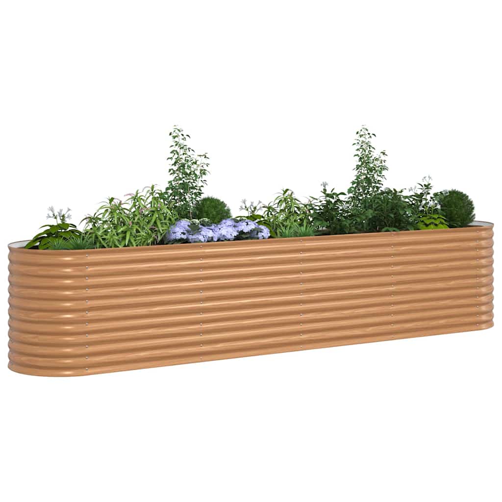 Hochbeet Grün 400 x 80 x 81 cm Stahl