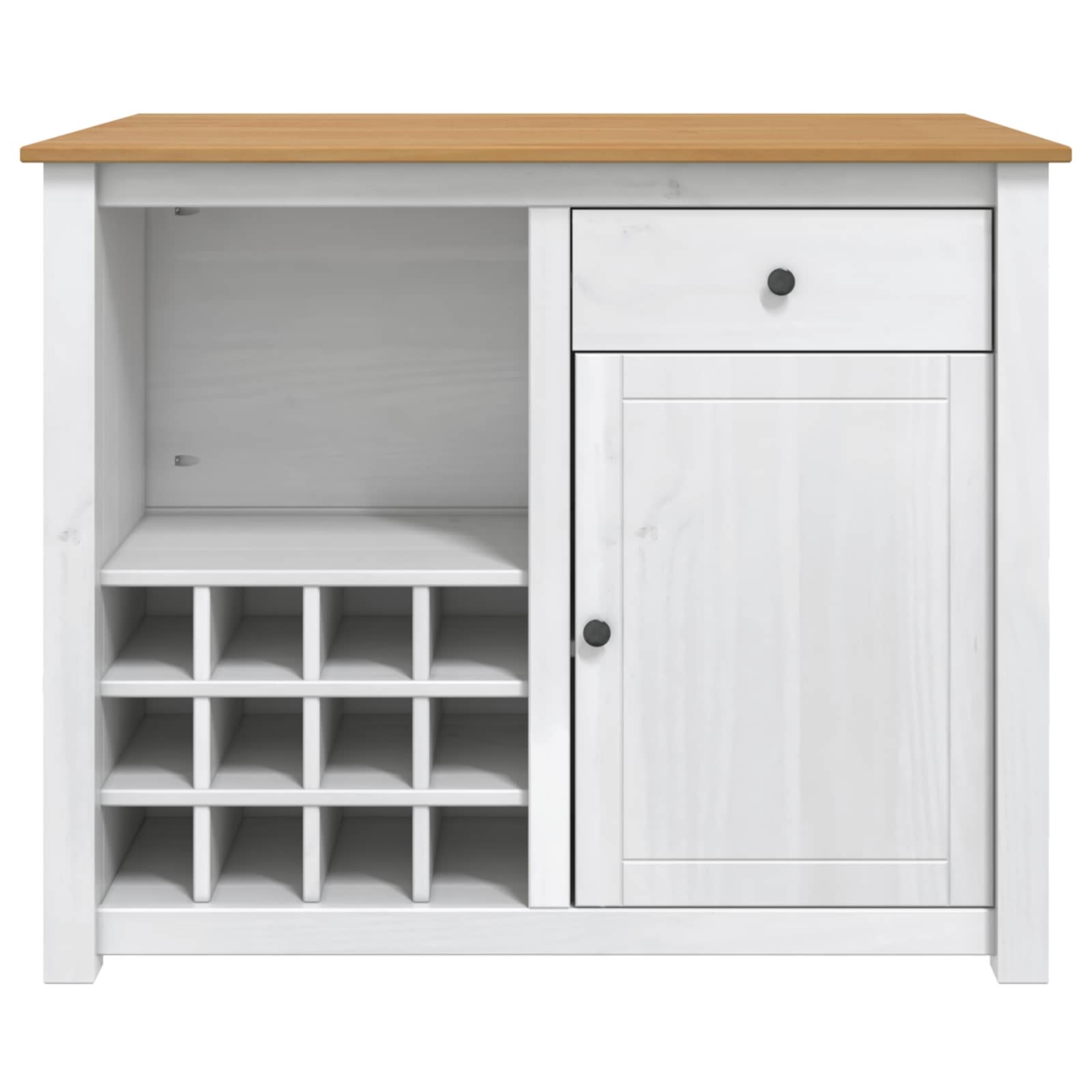 Küchentrolley mit Tür PANAMA 2 pcs Honigwachs 112 x 77 x 90 cm