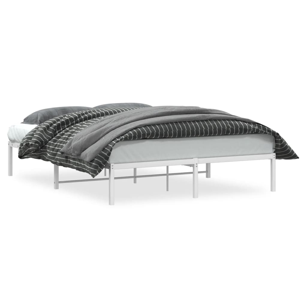 Bettgestell Metall Schwarz 75x190 cm