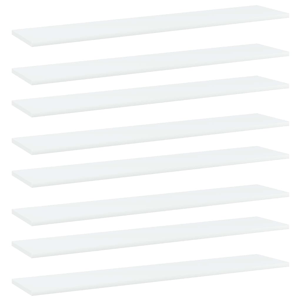 Bücherregal-Bretter 4 Stk. Weiß 40x10x1,5 cm Holzwerkstoff