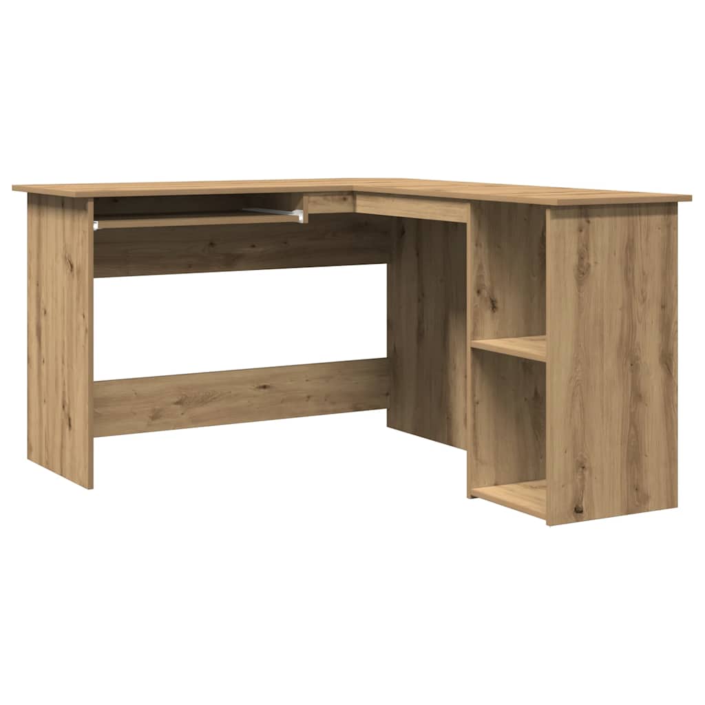 Eckschreibtisch in L-Form Weiß 120x140x75 cm Holzwerkstoff