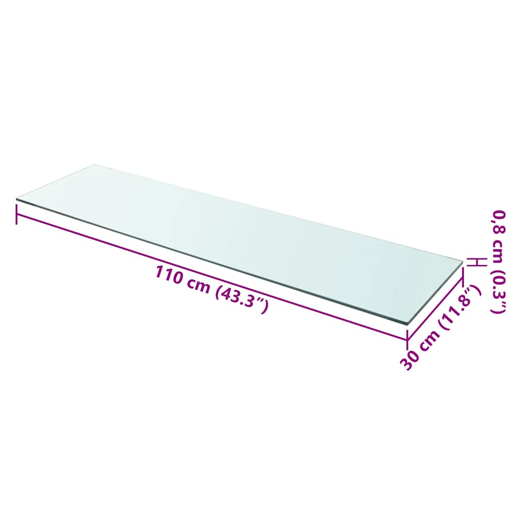 Regalboden Glas Transparent 20x12 cm