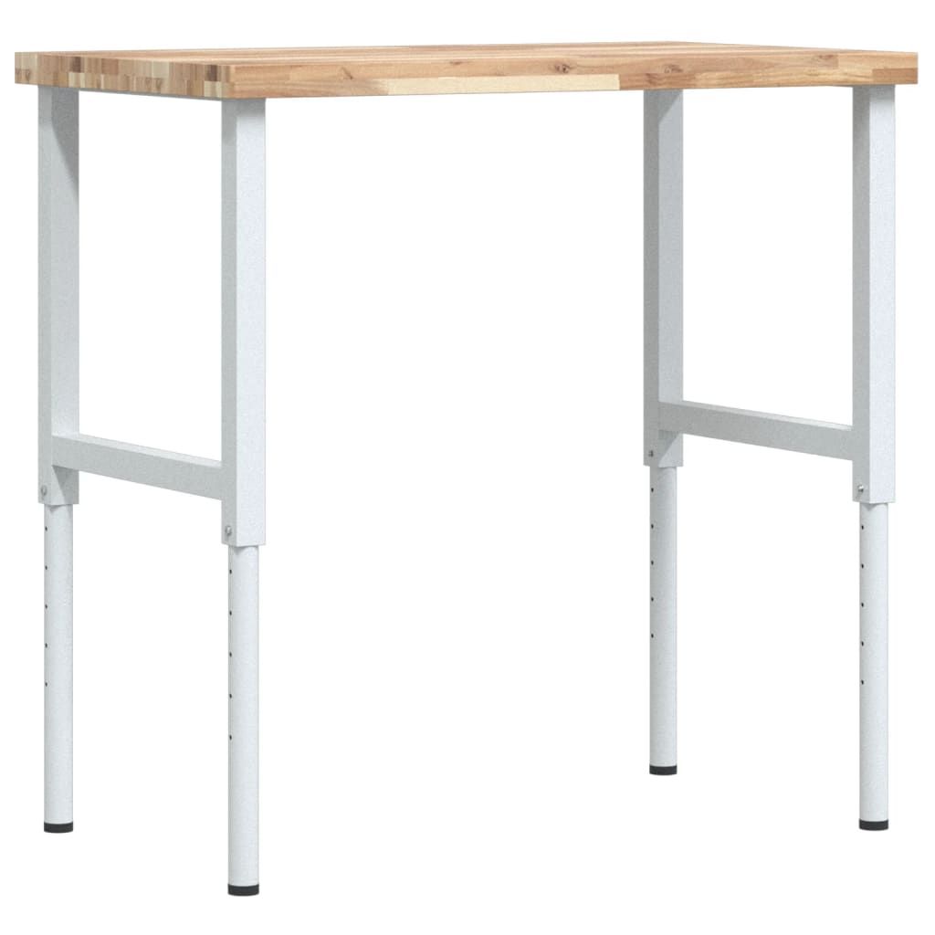 Werkbank 80x60x(73-99,5) cm Massivholz Akazie Rechteckig
