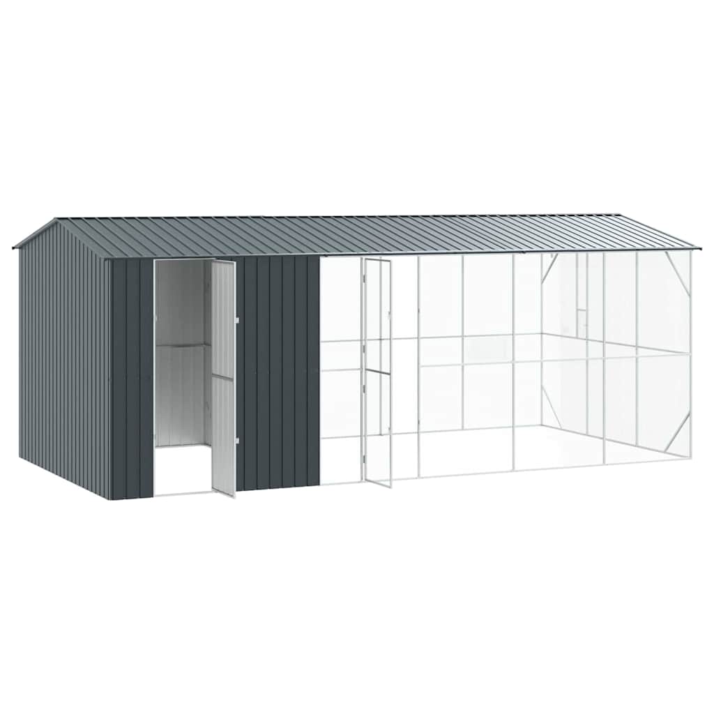 Vogelkäfig Anthrazit 422 x 103 x 142 cm Verzinkter Stahl
