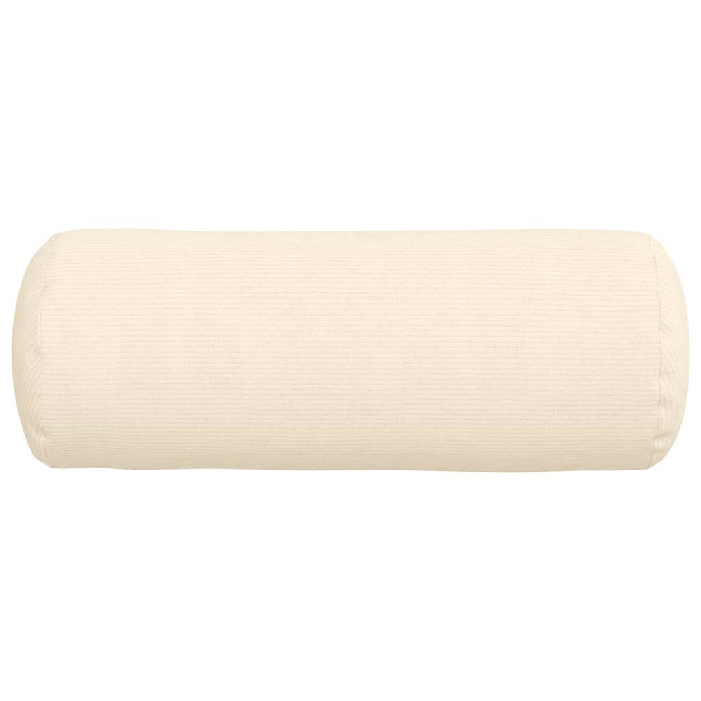 Bolsterkissen 2 pcs Hellgrau Ø 15 x 40 cm Cordstoff