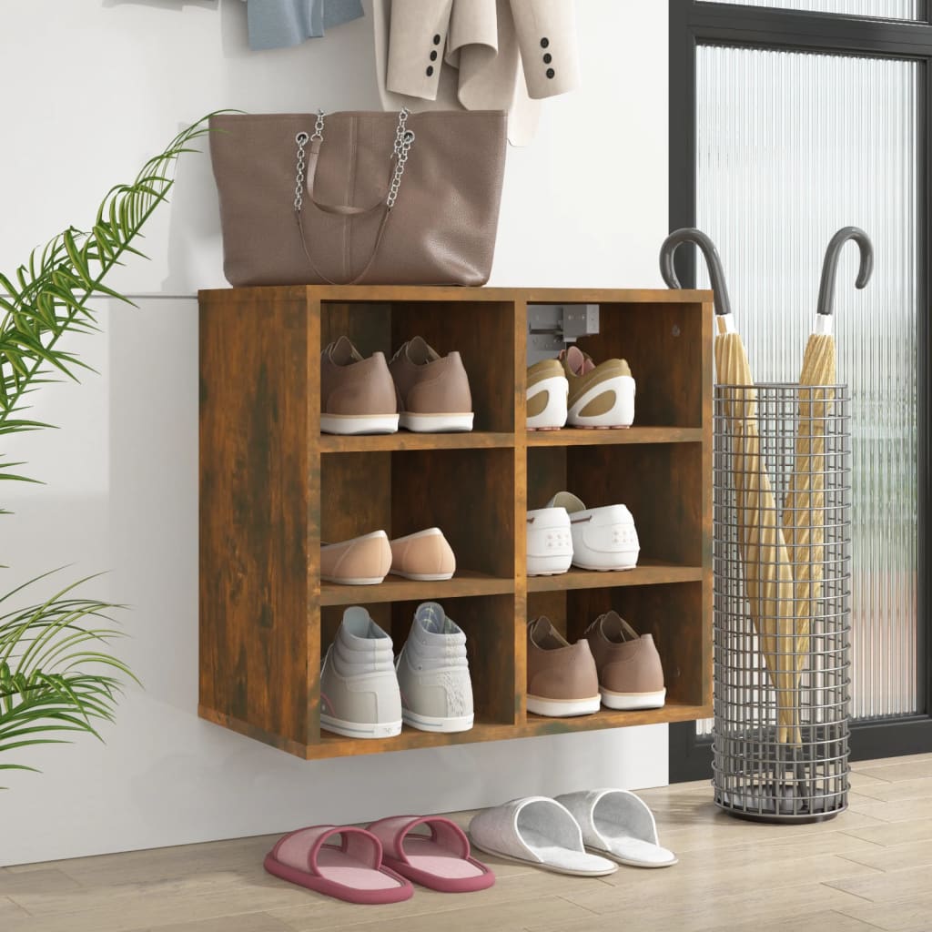 Schuhregale 2 Stk. Weiß 52,5x30x50 cm