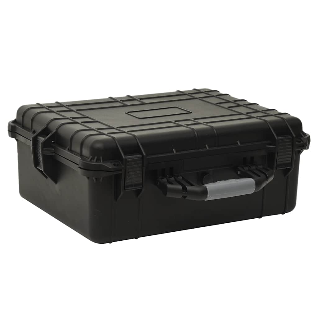 Koffer für Flugreise Tragbar Schwarz 46,5x21,5x17,5 cm PP