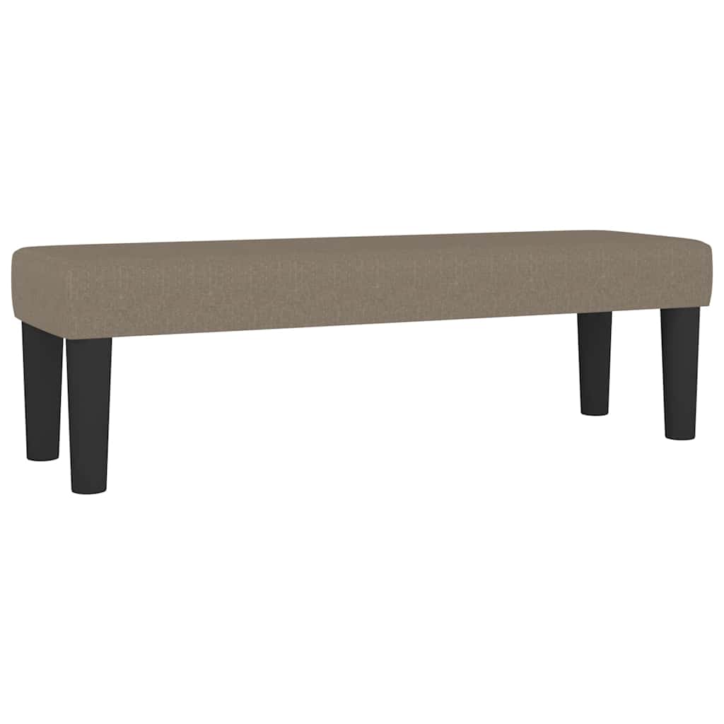 Sitzbank Hellgrau 70x30x30 cm Stoff