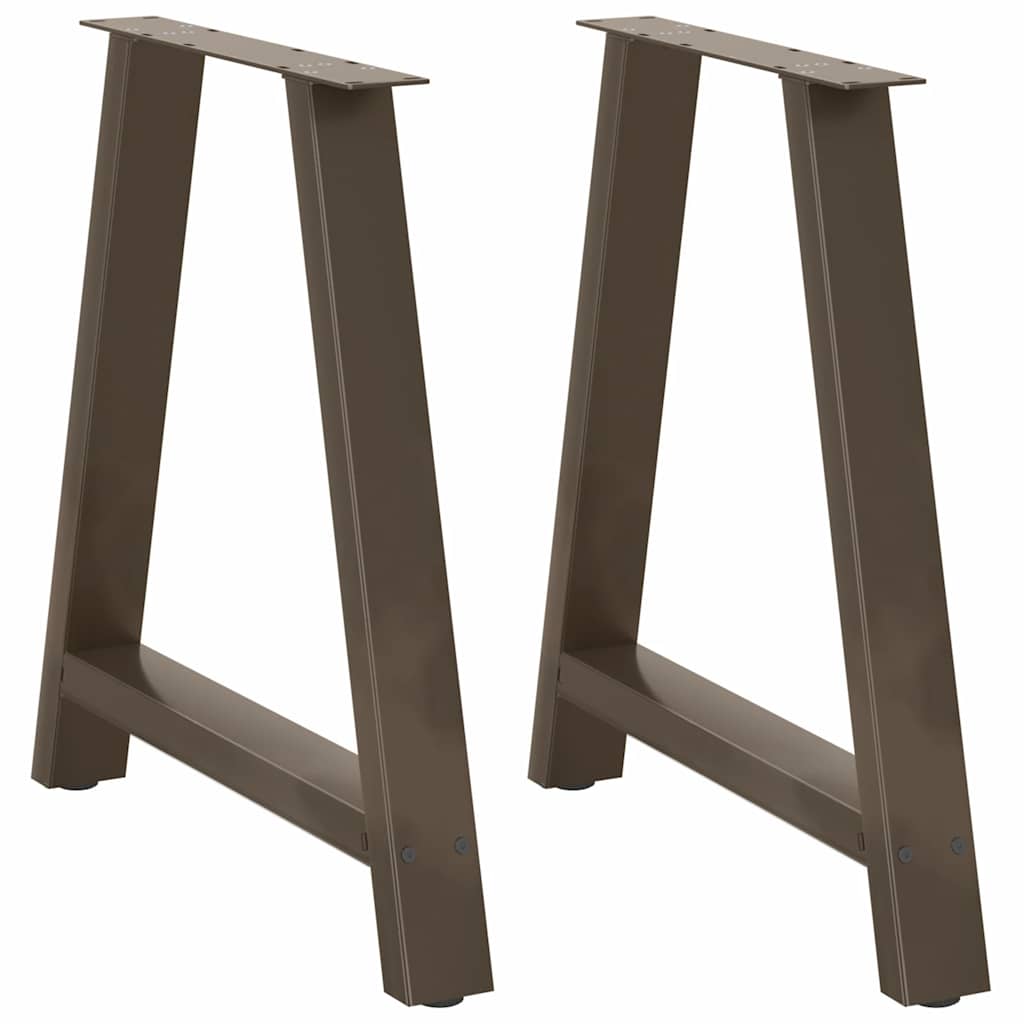 Couchtischbeine A-Form 2 Stk. 30x(30-31) cm Stahl