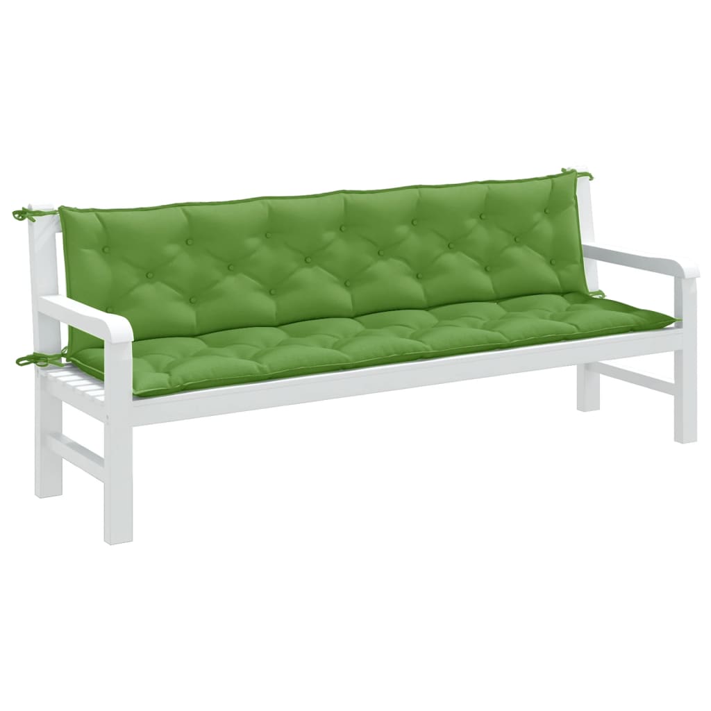 Gartenbank-Auflagen 2 Stk. Melange Anthrazit 100x50x7 cm Stoff