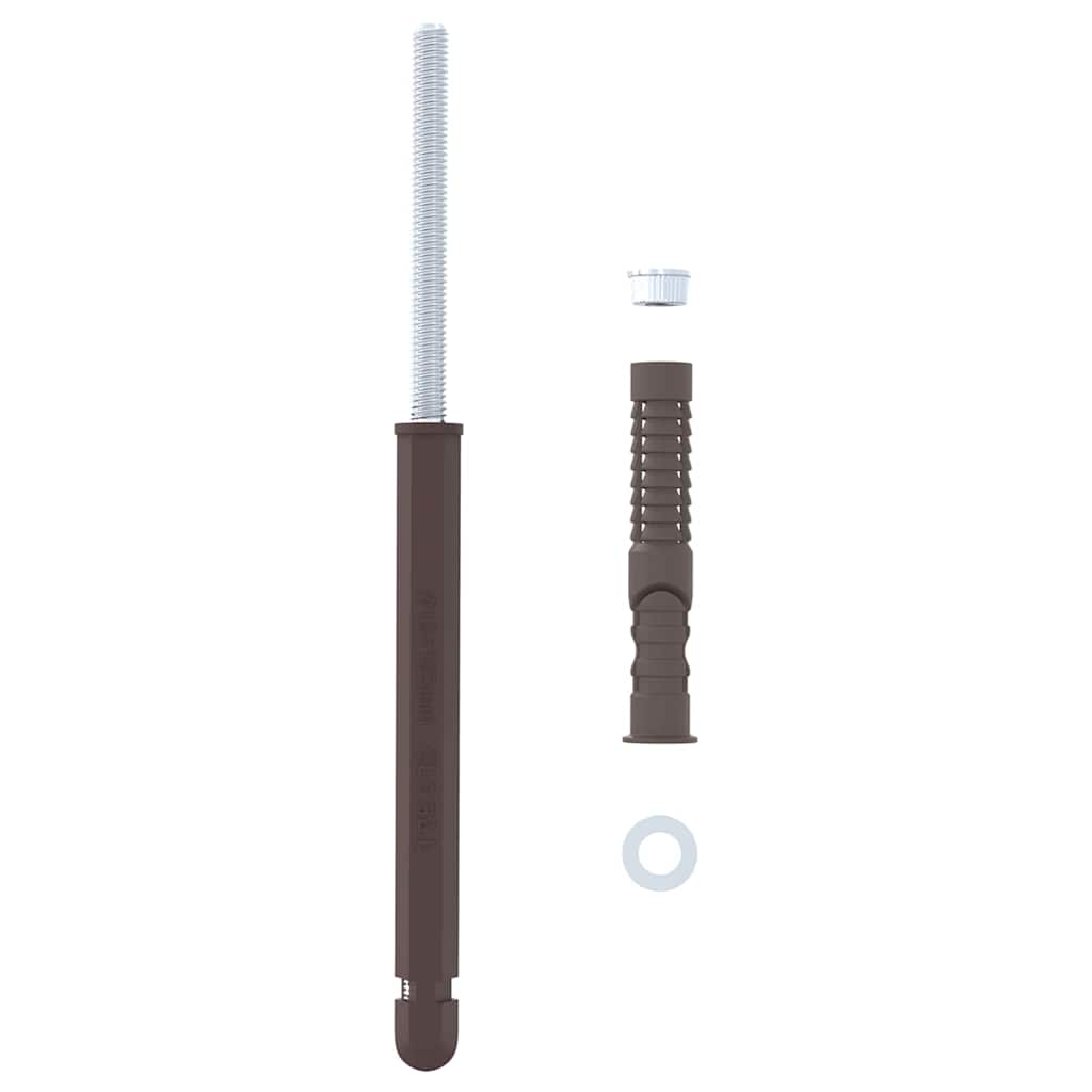 Schwebende Regalträger 12 pcs Beige Ø10 x 170 mm Stahl
