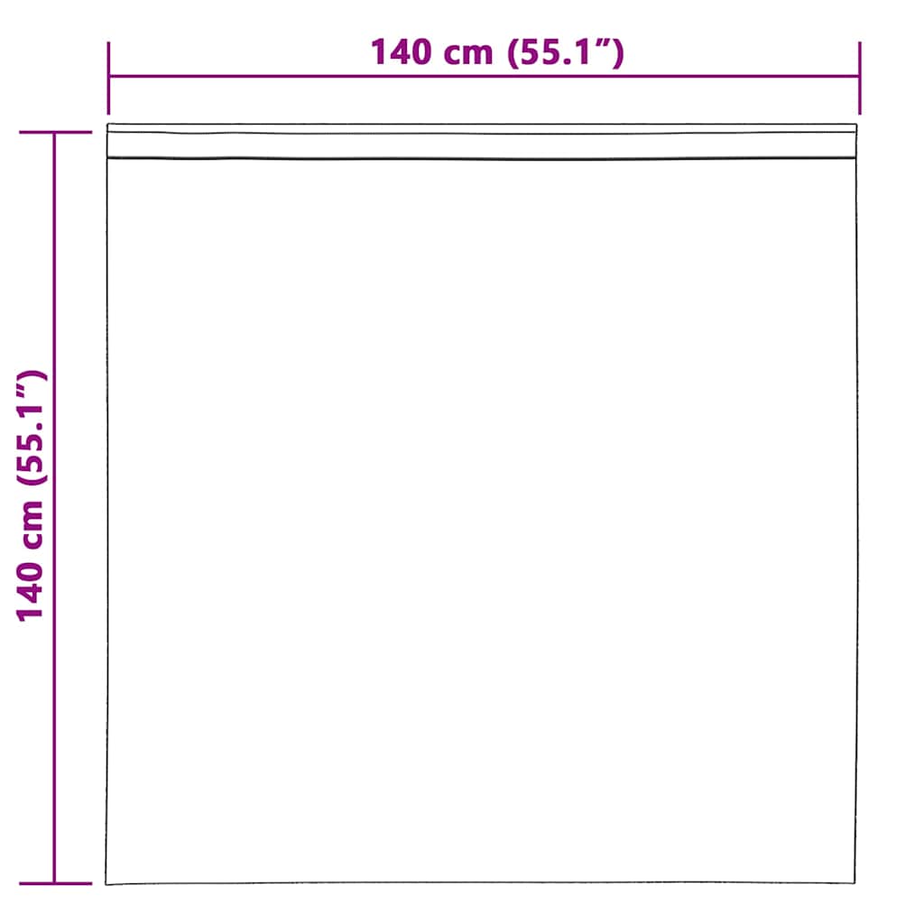 Voile-Vorhang mit Vorhängen 2 pcs Weiß 140 x 140 cm Polyester