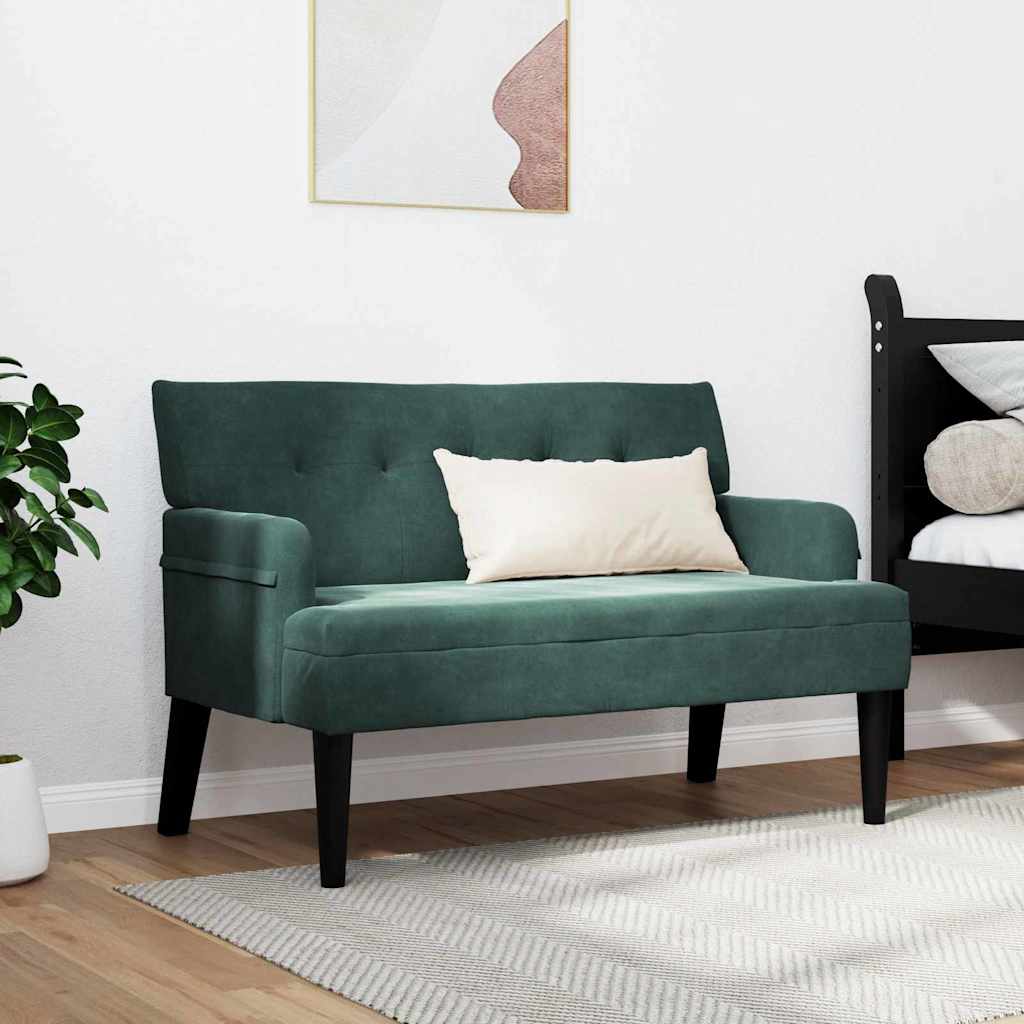 Chesterfield Bank Hellgrau 112 x 65,5 x 75 cm Samt