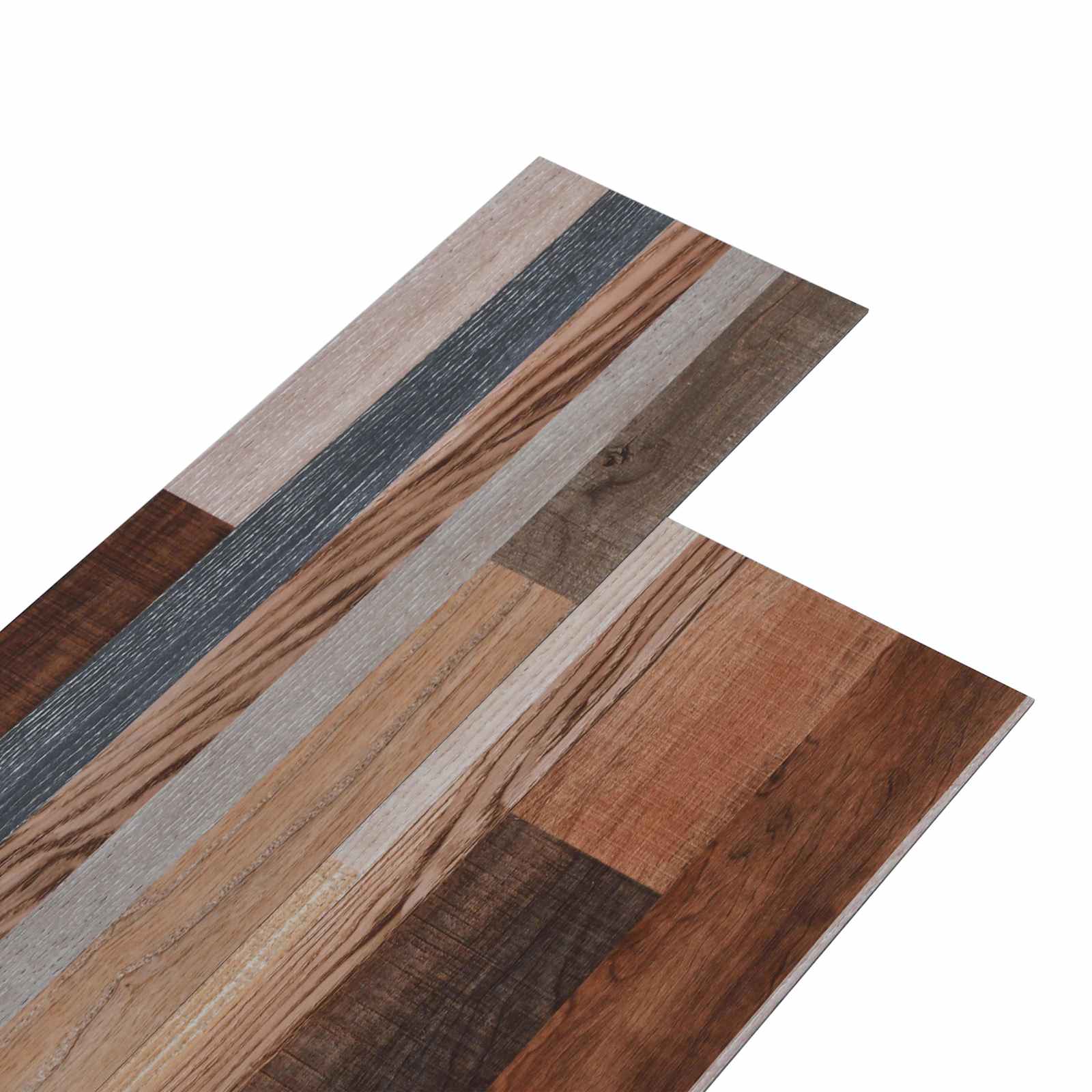 Bodenplanken 18 pcs Walnussbraun 5,26 m² PVC