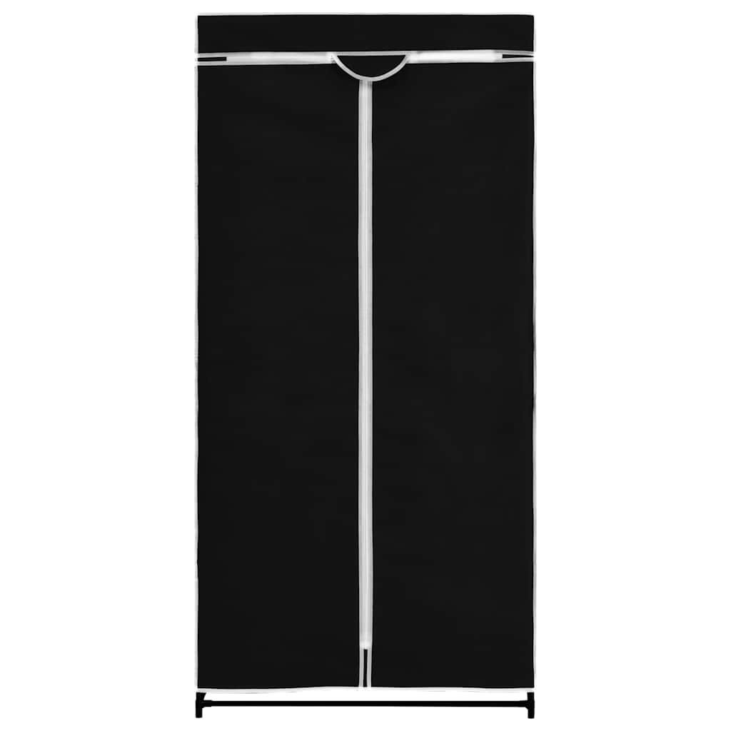 Kleiderschrank Schwarz 75×50×160 cm
