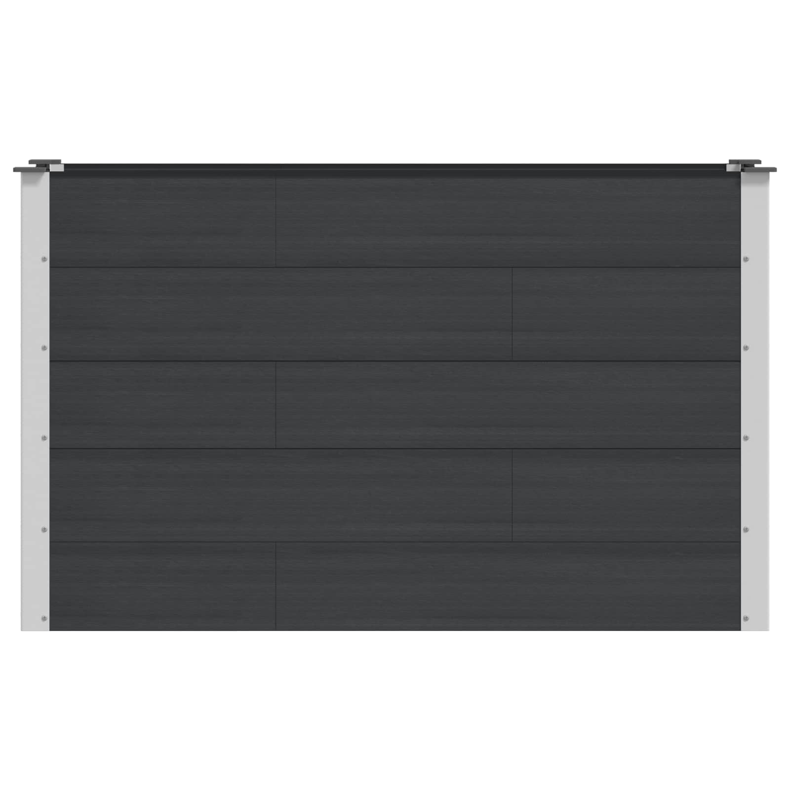 Garten-Hochbeet 200x50x54 cm WPC Grau