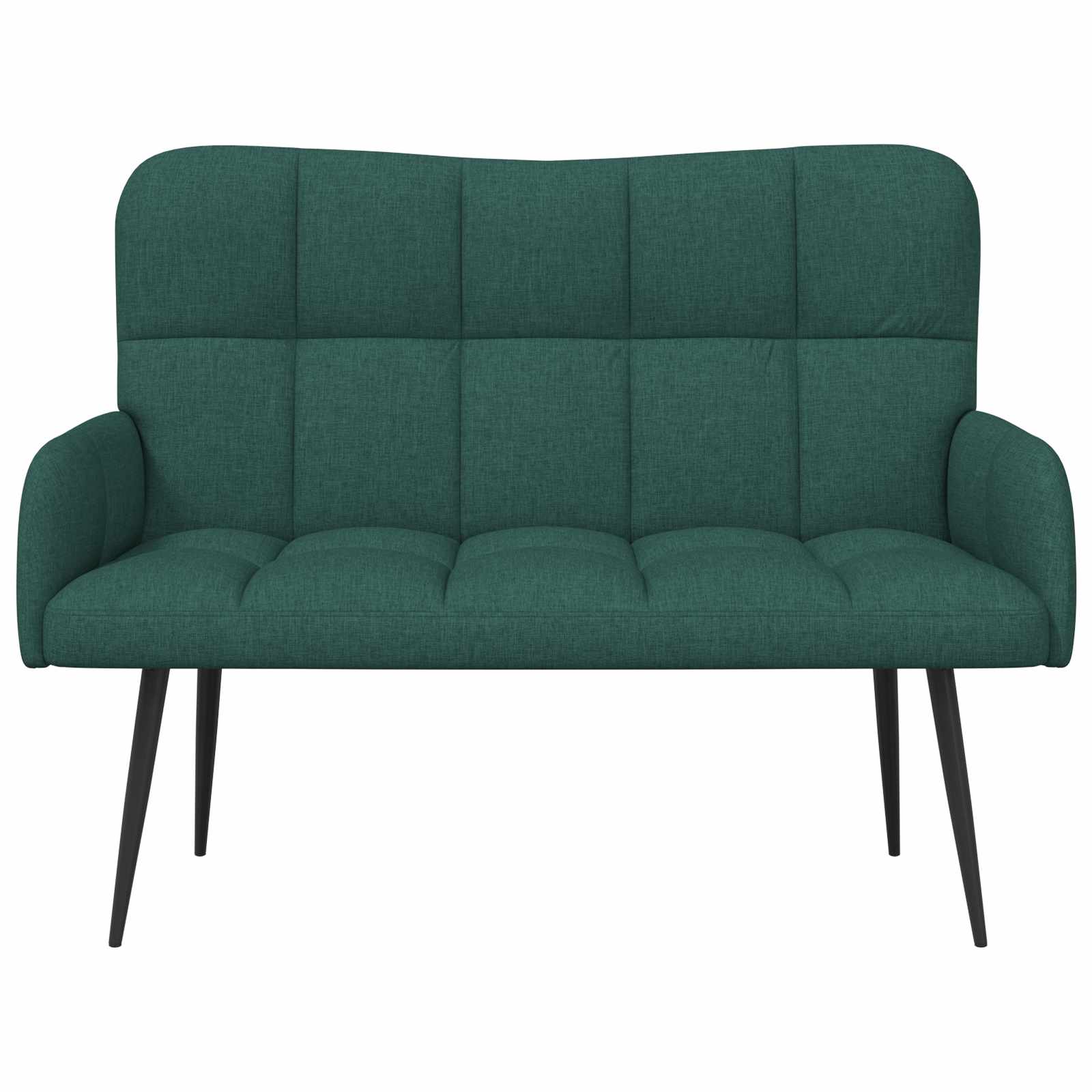 2-Sitzer Sofa Hellgrau 115 x 61 x 87 cm Stoff