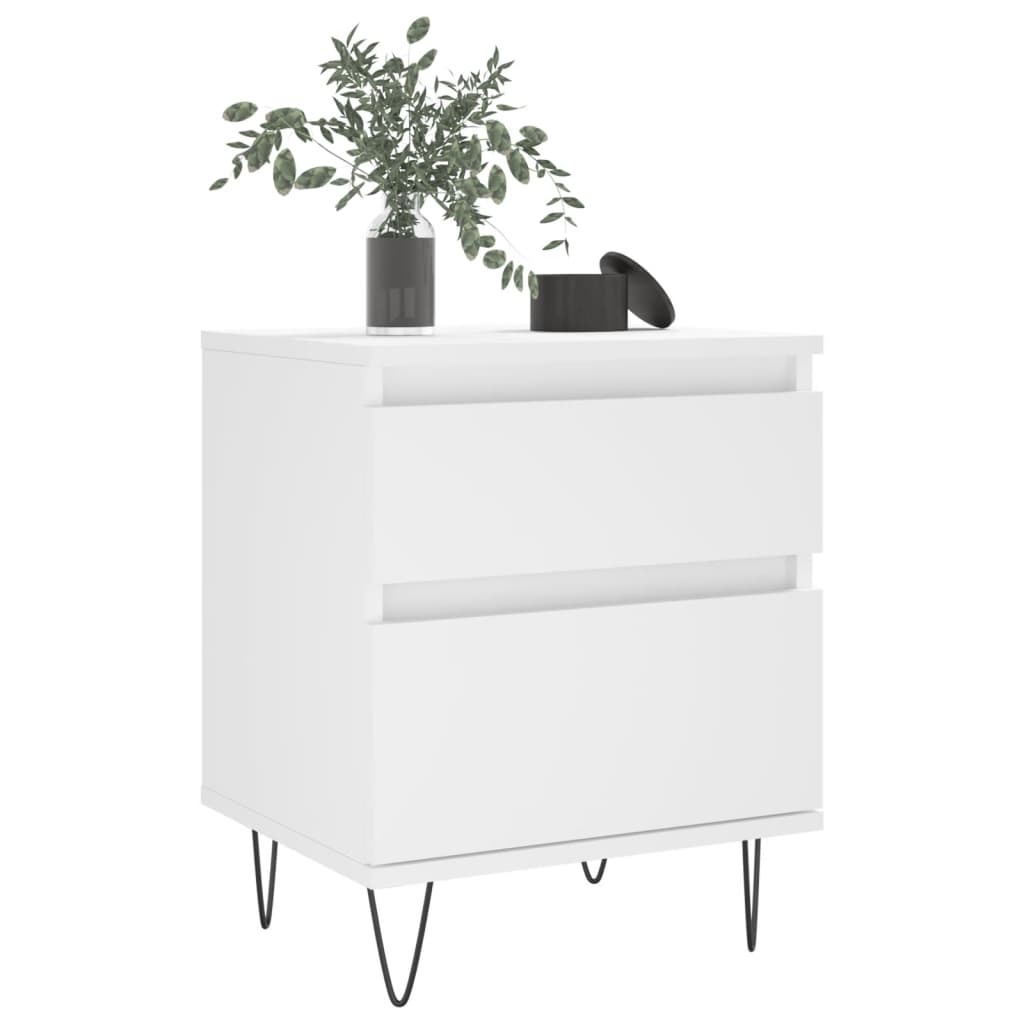 Bettschrank Schwarz Eichen-Optik 40 x 35 x 50 cm Holzwerkstoff