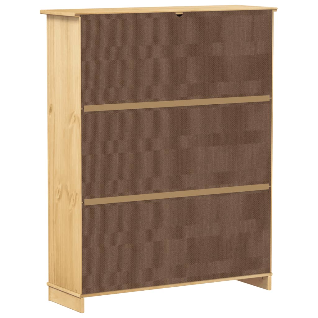 Schuhschrank Corona 99x32x47 cm Massivholz Kiefer
