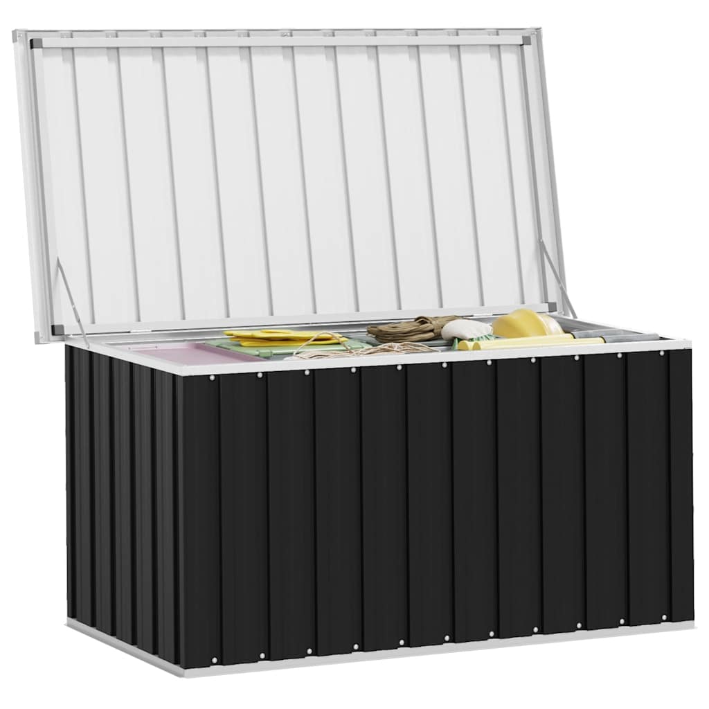 Außenlagerbox Holz 109 x 67 x 65 cm Verzinkter Stahl