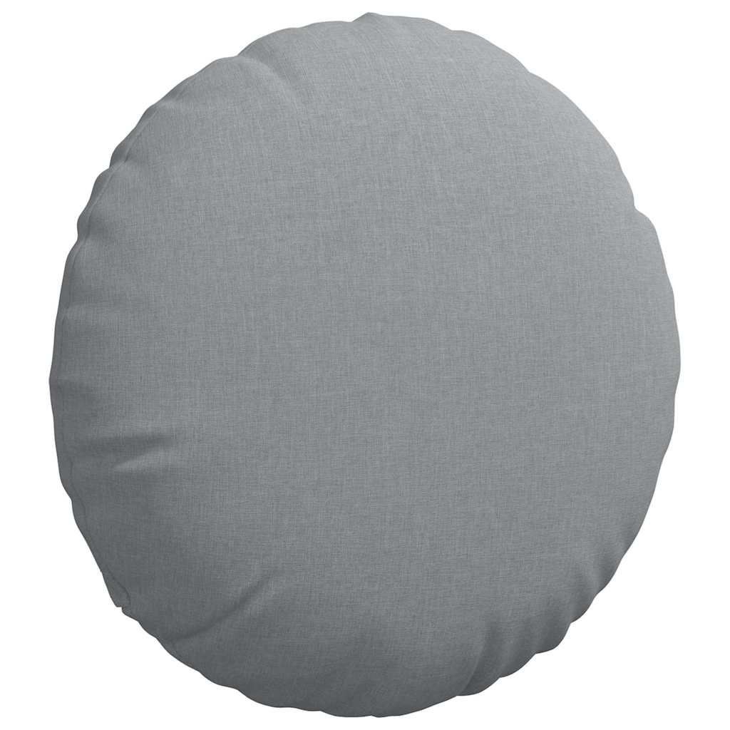 Sitzkissen 2 pcs Hellgrau Ø30 x 13 cm Stoff
